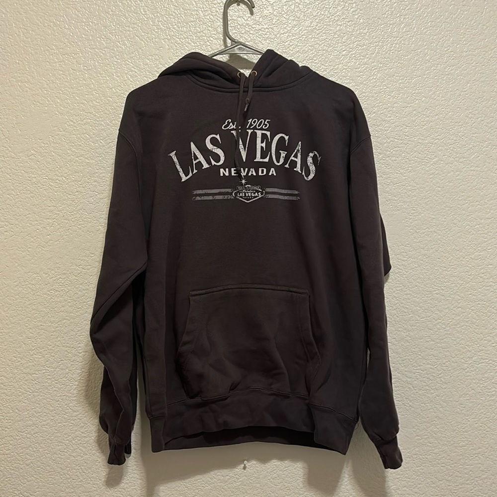 grey las vegas hoodie men’s medium